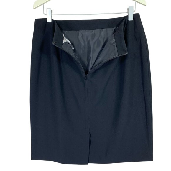 black pencil skirt fitted Straight  size 12 PETER NYGARD - Picture 5 of 13